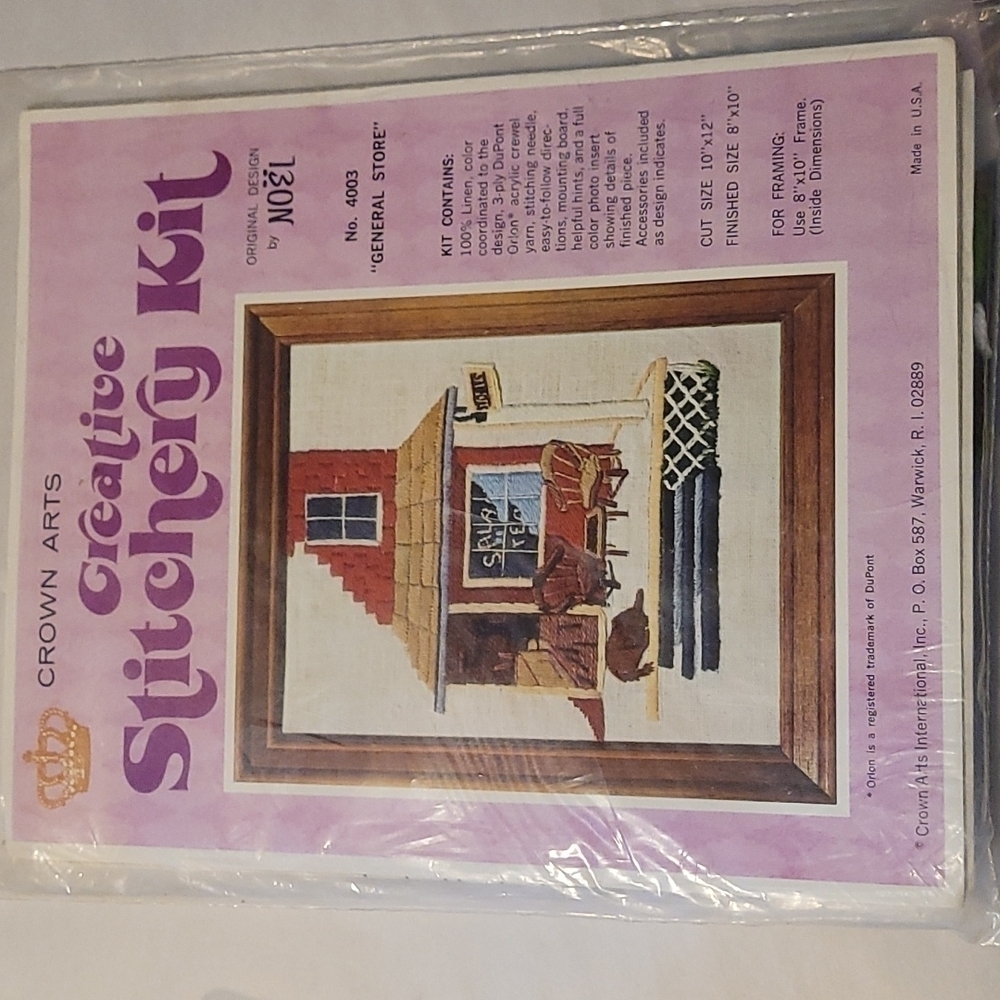 Crewel Embroidery Kit NWT